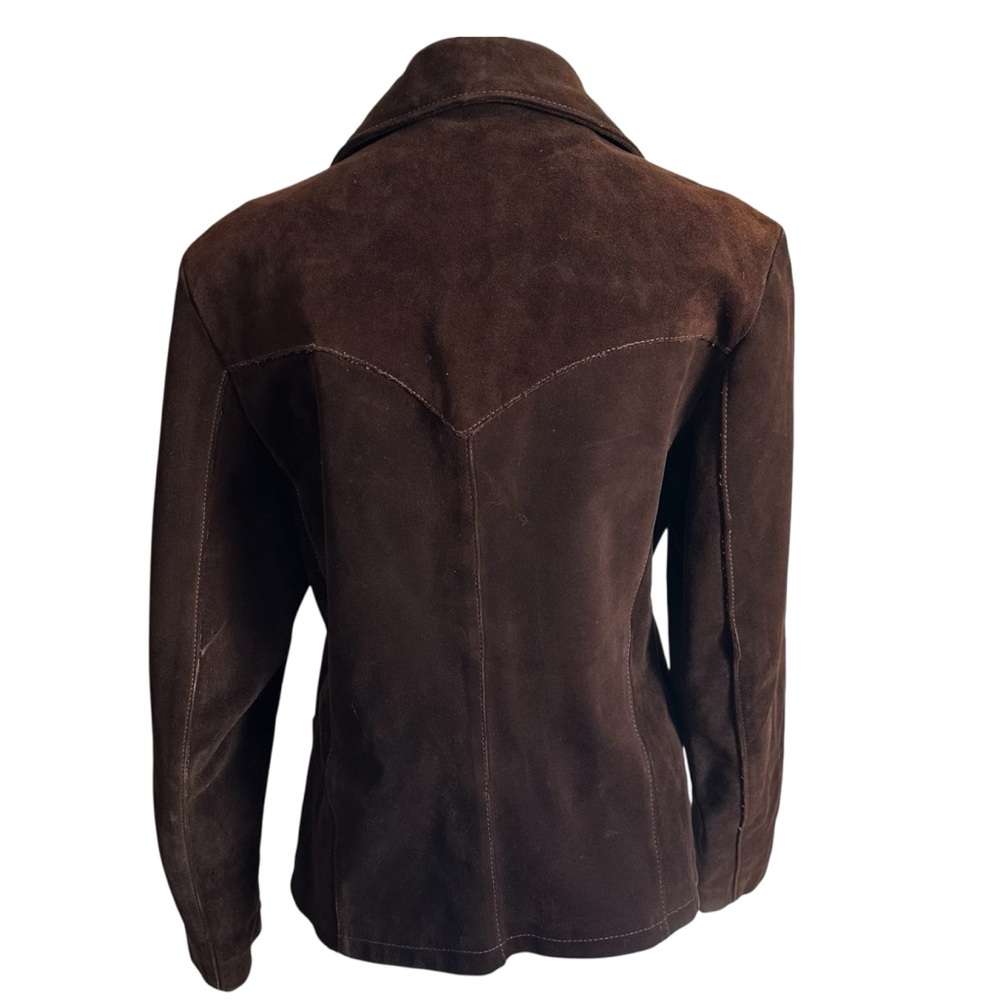 Vintage 60s Lady Californian Brown Suede Western Jacket - Picture 2 of 14